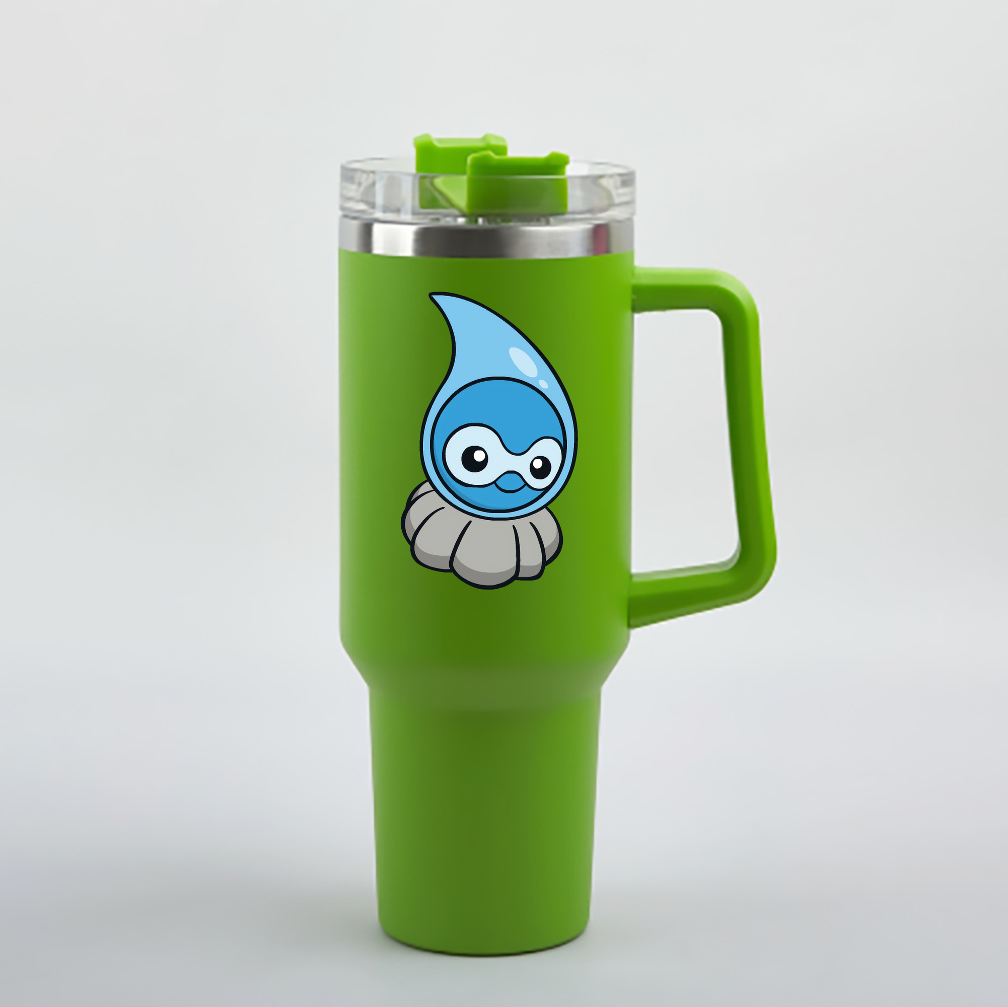 （画像用） ポケットモンスター Pokémon 1200mL車用タンブラー - クリスタルステッカー（プラスチックストロー付き）